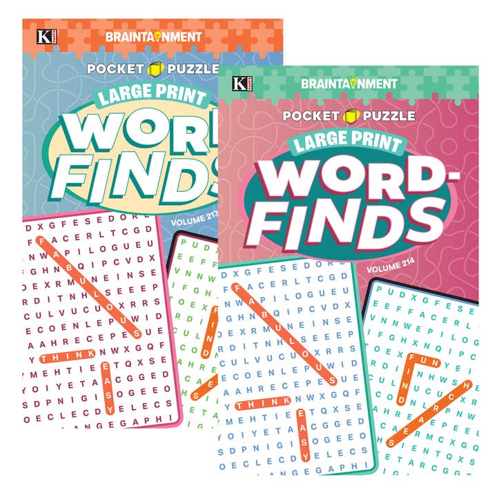 KAPPA Pocket Puzzle Word Finds Large Print - Digest Size for wholesale by Luna Office Supply - Everyday Essential