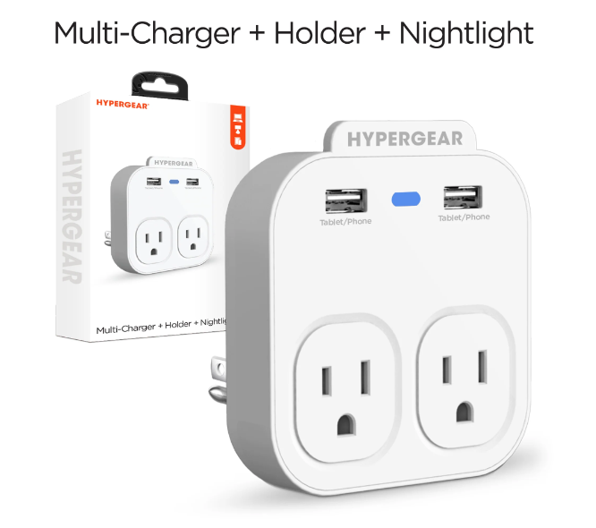 JupiterGear Home - Wholesale Portable Charger - HyperGear Wall Adapter Power Strip1