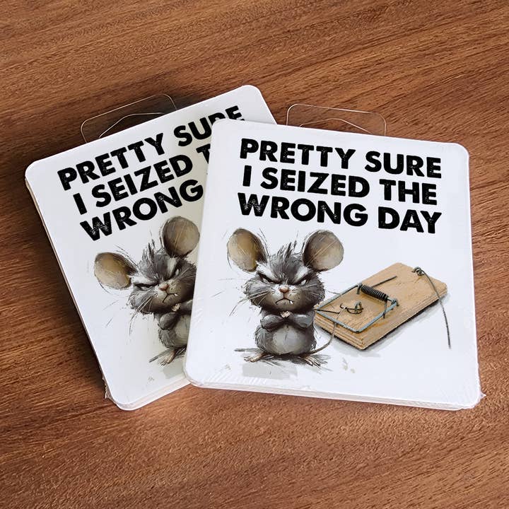 Tipsy Coasters & Gifts - Wholesale Coasters - Coaster | Paper 6pk Pretty Sure I Seized The Wrong Day1