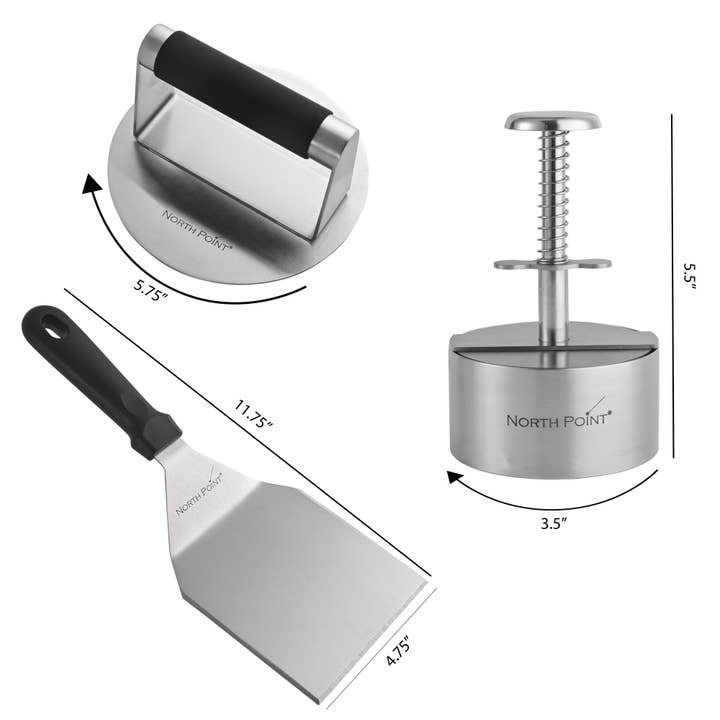 Style Asia - Vente Ustensile/gadget de cuisine - Kit de 3 pièces pour hamburgers North Point 5