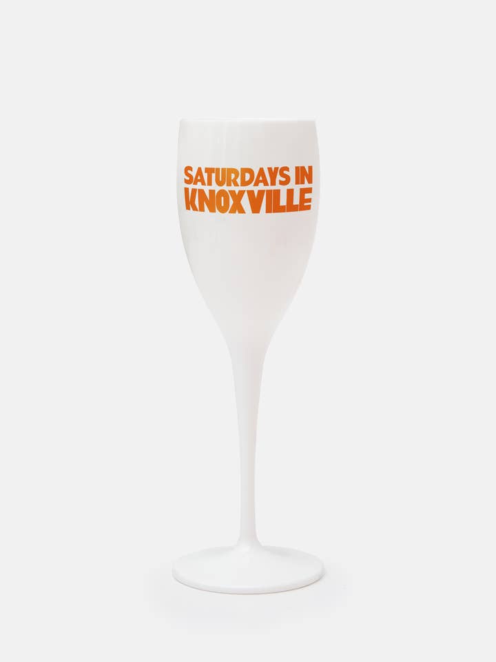 Saturdays In Knoxville Champagne Flute for wholesale by Tart By Taylor