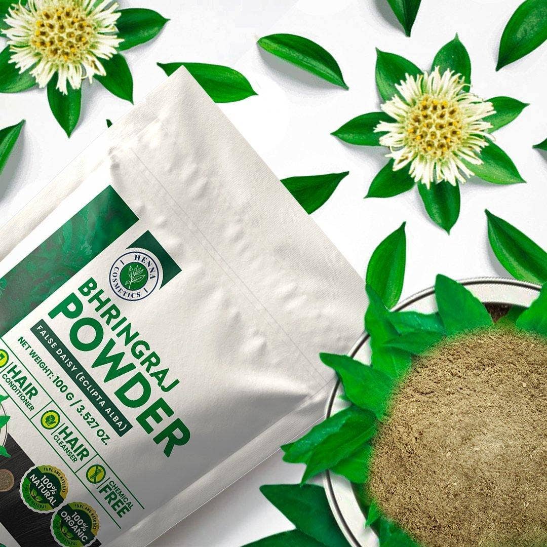 Henna Cosmetics Cypri - Wholesale Hair Conditioner - Bhringraj Powder or False Daisy (Eclipta Alba) | 100 Grams (3.5 Ounces)  | 100% Natural, Organic, Herbal Supplement, Hair Conditioner4