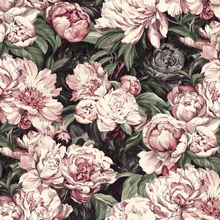 GK Home Decor - Wholesale Wallpaper - Watercolor Pinkish Roses Floral Wallpaper