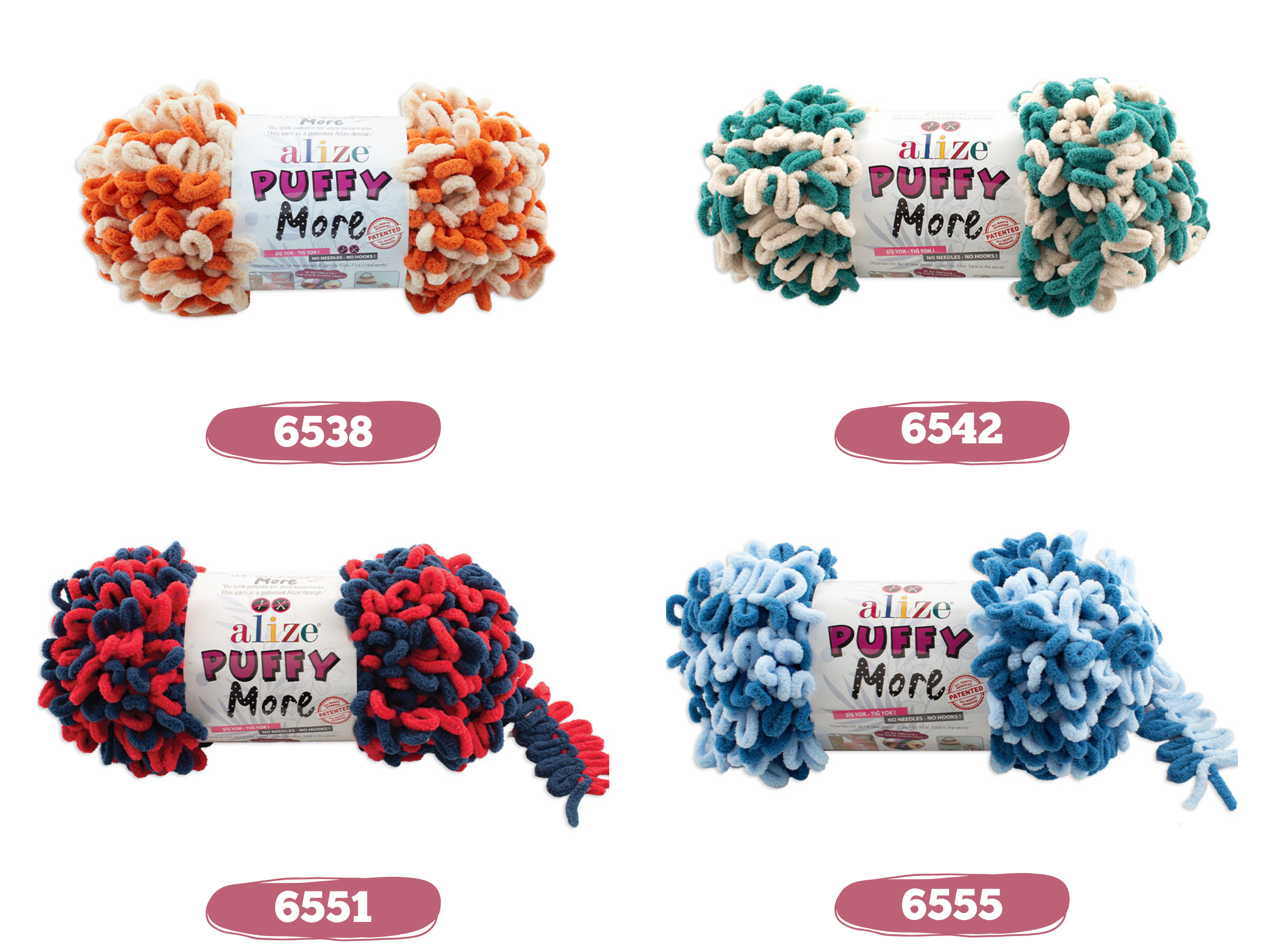 Craftsyarn – wholesale Garn – Alize Puffy More | Filtgarn | Puffy Garn | Mjukt garn4