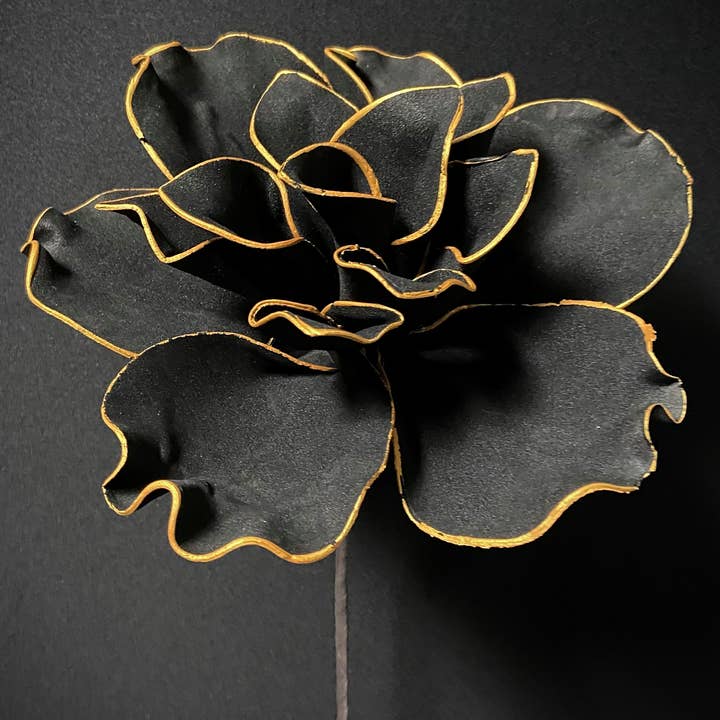 The Light Garden Collection - Wholesale Artificial Flowers - Black/gold Foam Flower 19x10"0