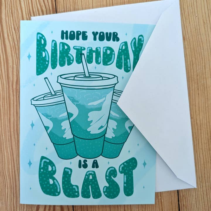 Sadsquatch - Vendita all'ingrosso Biglietti di auguri - Hope Your Birthday is Blast — Simpatico biglietto Baja Blast Taco Bell