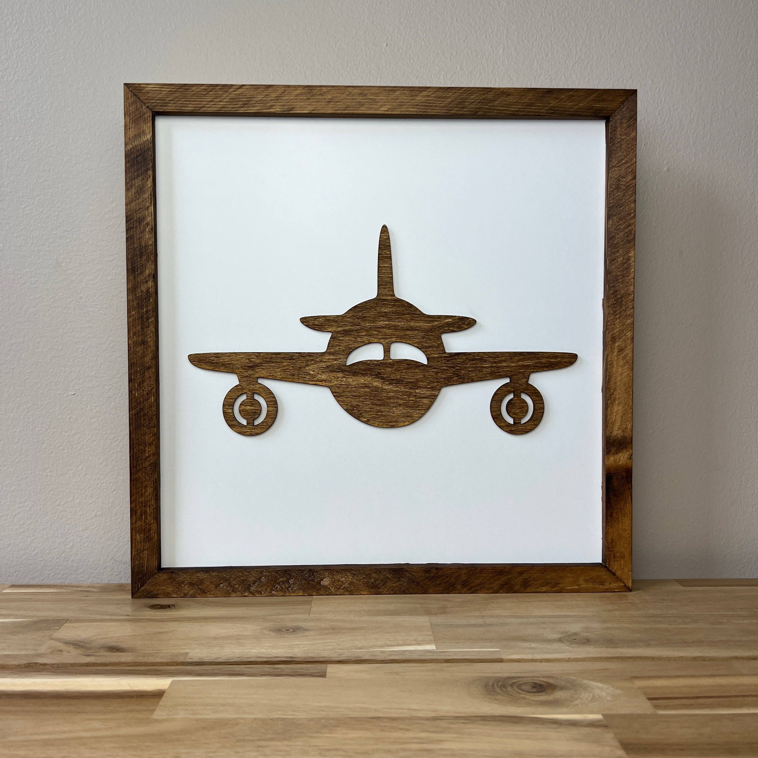 Nail and Hook Laser Cut Home Decor - Wholesale Sign - Airplane Sign | Airplane Room Decor1