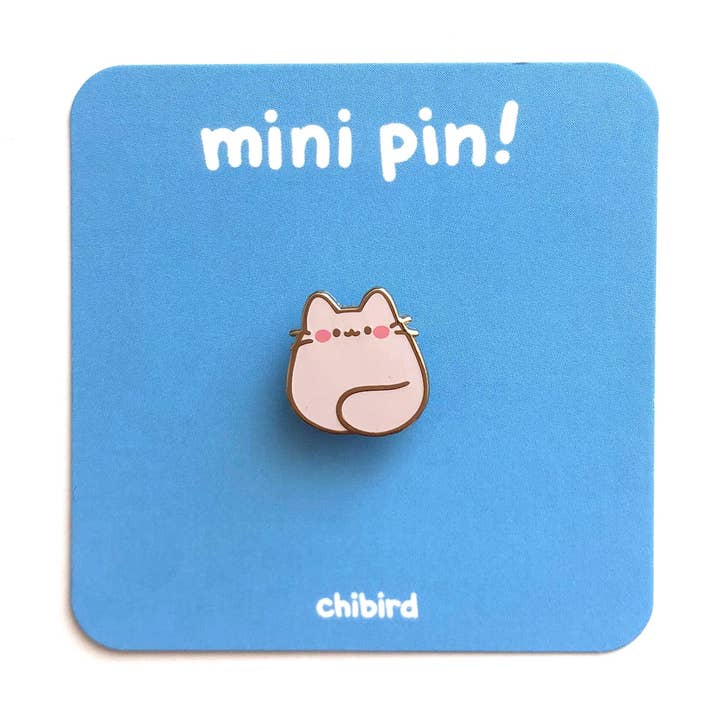 Mini Cat Enamel Pin for wholesale by Chibird