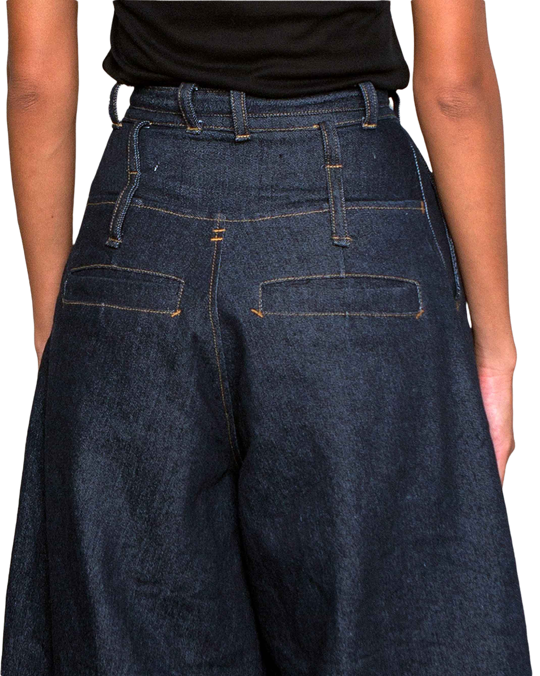 Mark Baigent - Vente Jean – femme - Pantalon Fibular en denim à jambes larges3