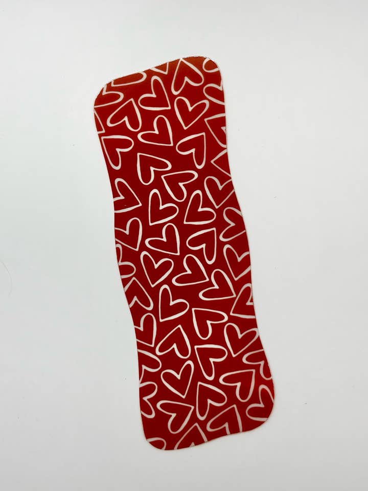 Red Heart Transparent Bookmark – Valentine’s Day Gift for wholesale by CatNarts
