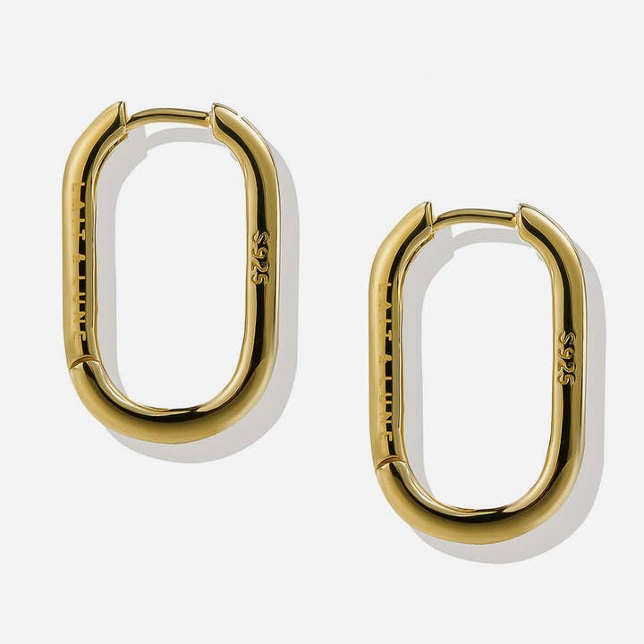 Boucles d'oreilles Pyla Hoop pour la vente par Lait & Lune