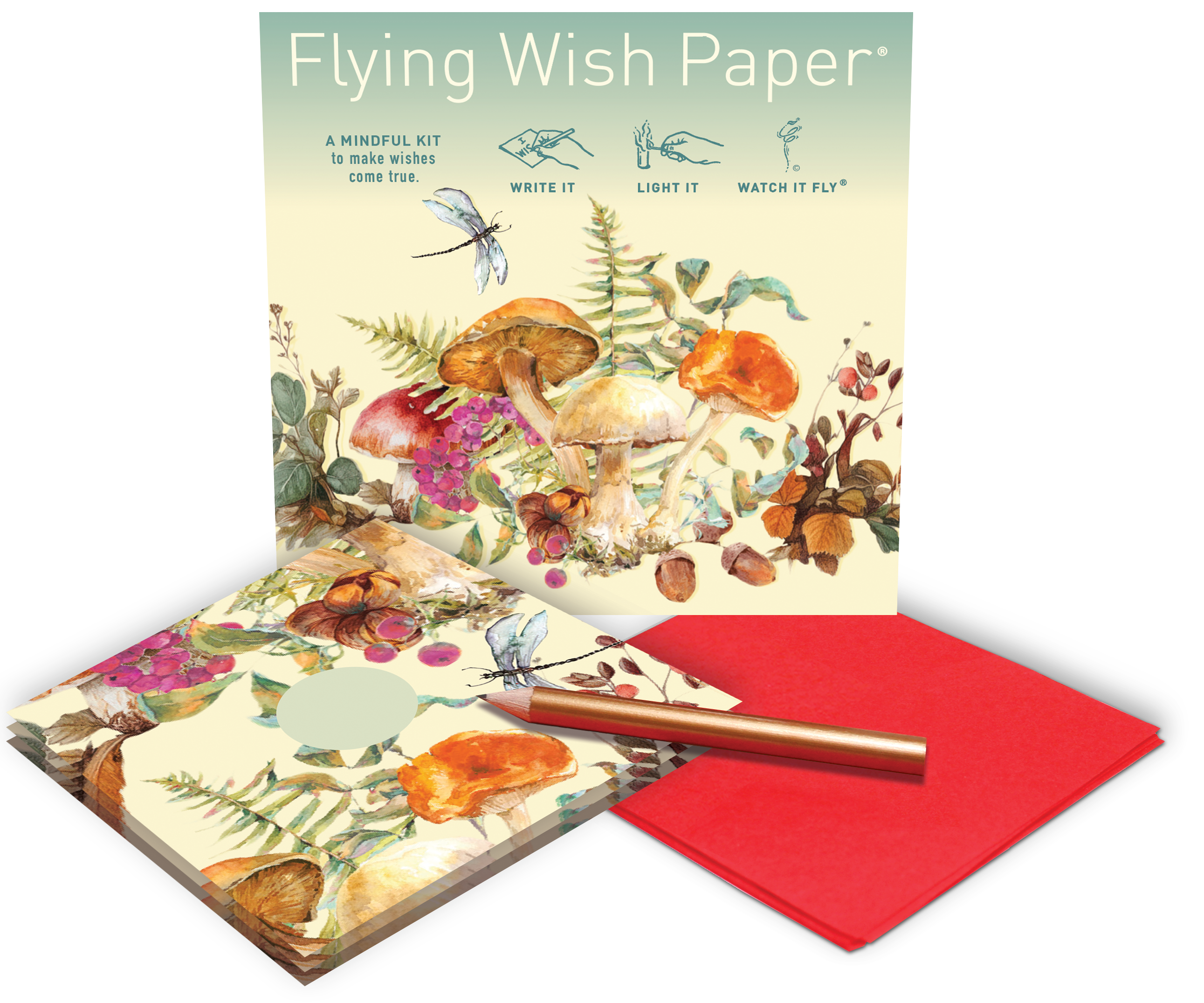FLYING WISH PAPER ® - Wholesale Meditation Supplies - BOTANICALS — Flying Wish Paper® Mini 15 WISHING KIT™ Gift3