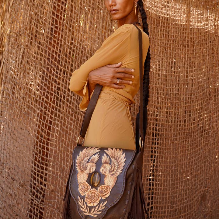 Benny Owl Rose Bag Metallic Brown/Gold for wholesale on Faire6