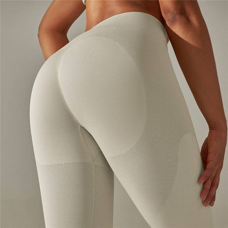FurDecoration - Wholesale Athletic/Lounge Leggings - Women's - Solid Color Seamless Compression Leggings2