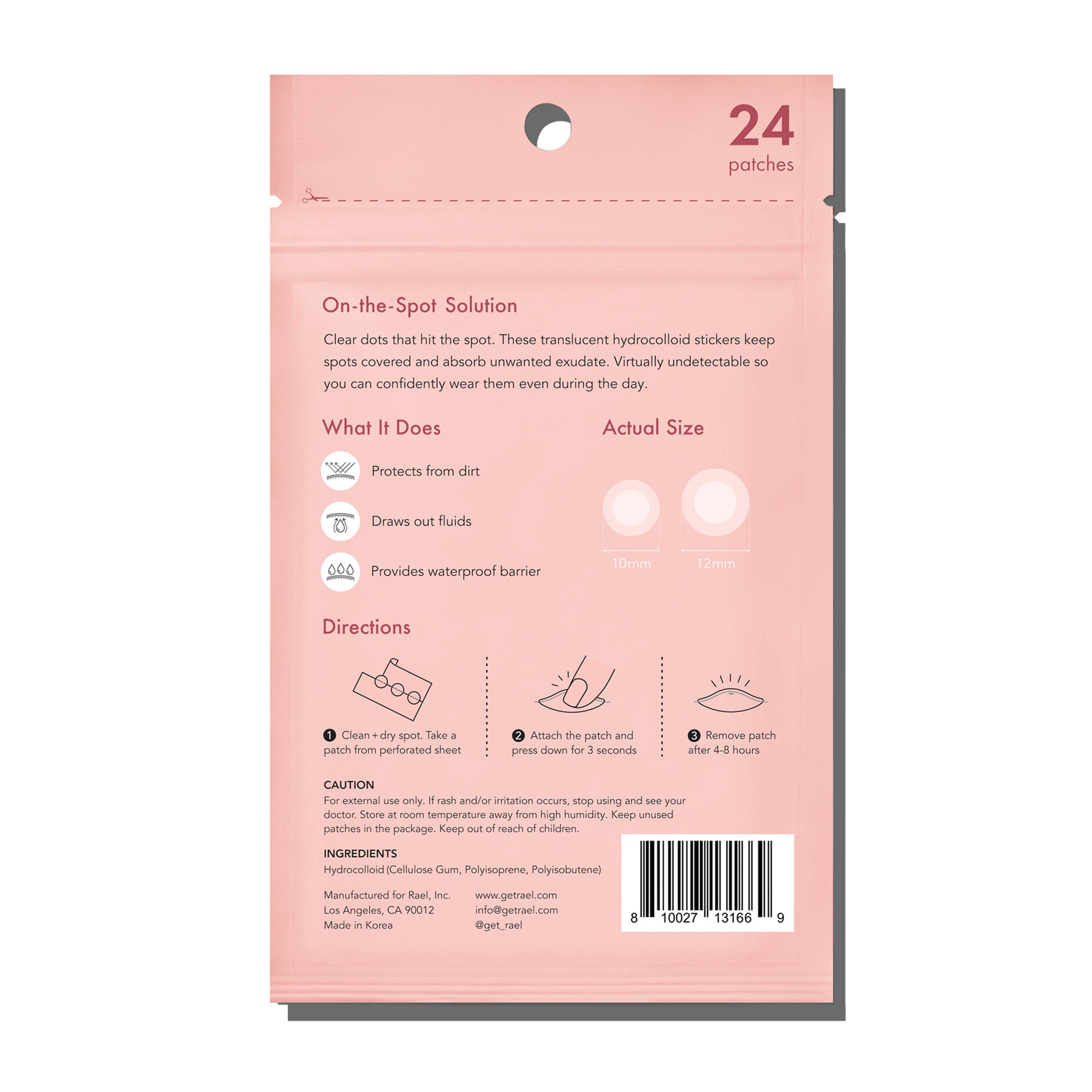 Rael - Wholesale Acne/Hydrocolloid Patch - Rael Miracle Patch Invisible Spot Cover - Pimple Patch, Acne5