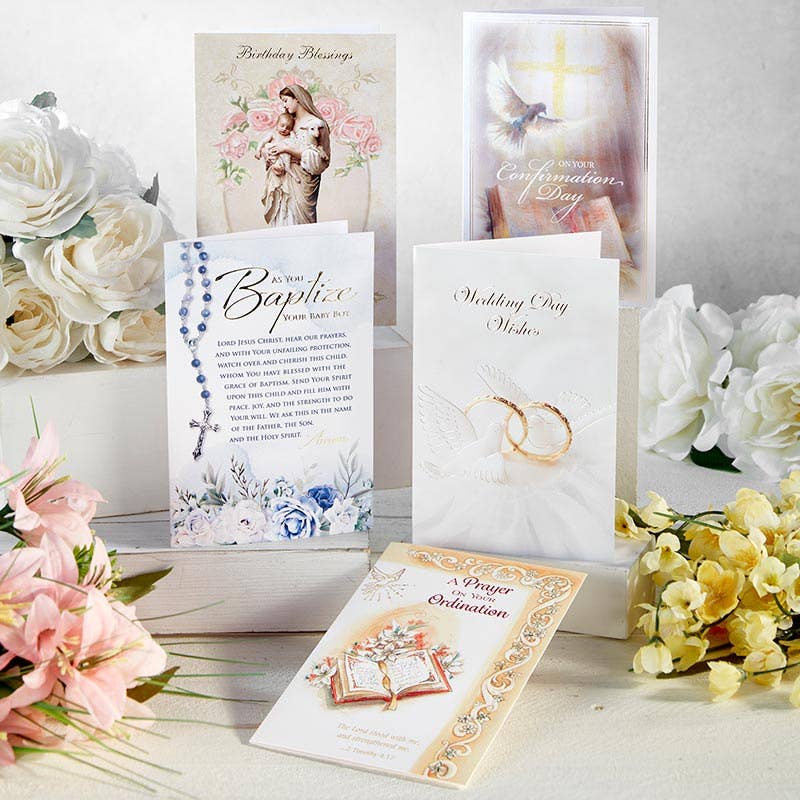 Christian Brands Catholic - Wholesale Baby Card - As You Baptize Your Baby Boy - Baptism Card2