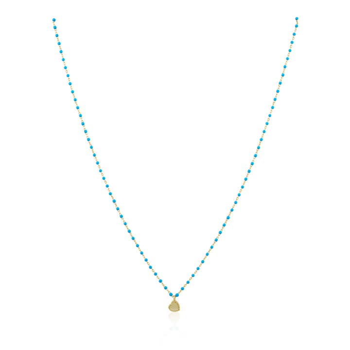 Collana Elsa Mini Heart Turchese per la vendita all'ingrosso da parte di Sahira Jewelry Design