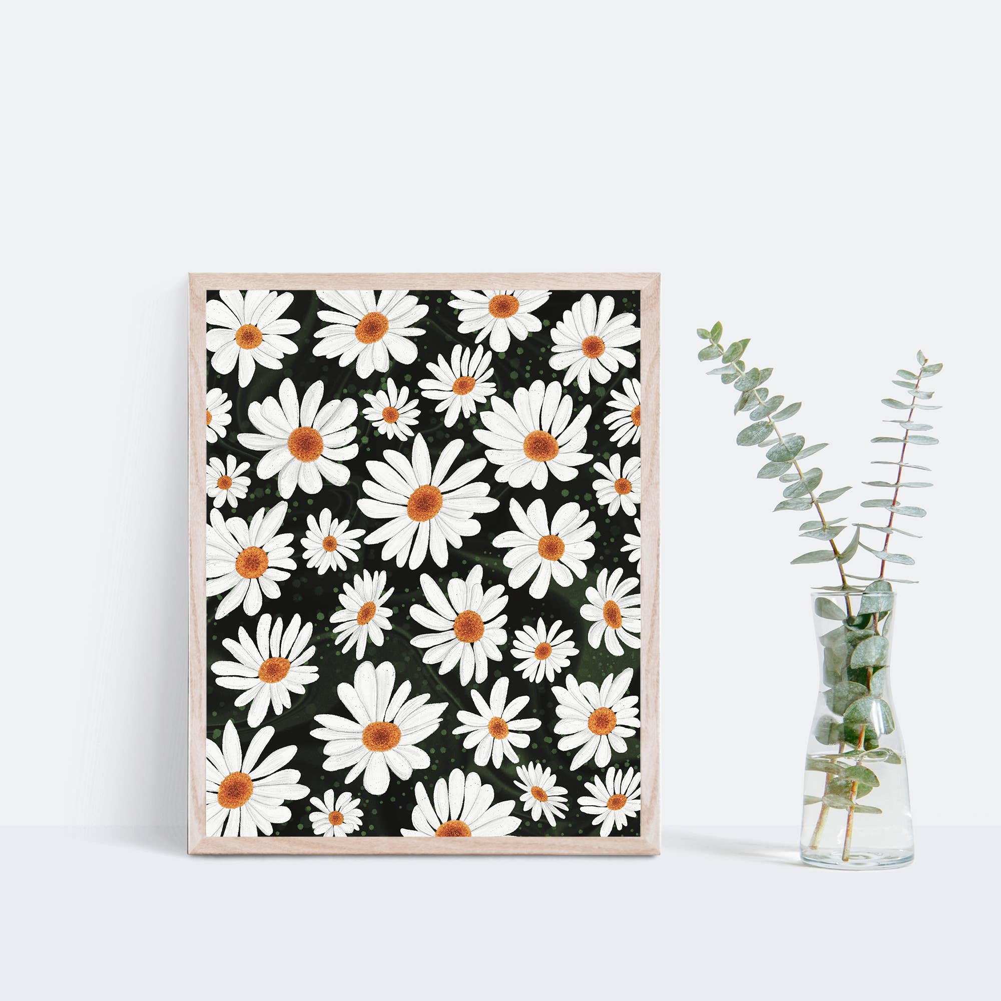 Green Artist Designs - Wholesale Art Print - Daisy Garden Art Print3