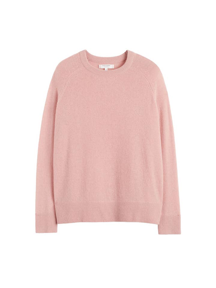 Chinti & Parker - Wholesale Knit Sweater - Women's - Clay-Pink Cloud Cashmere Slouchy Sweater