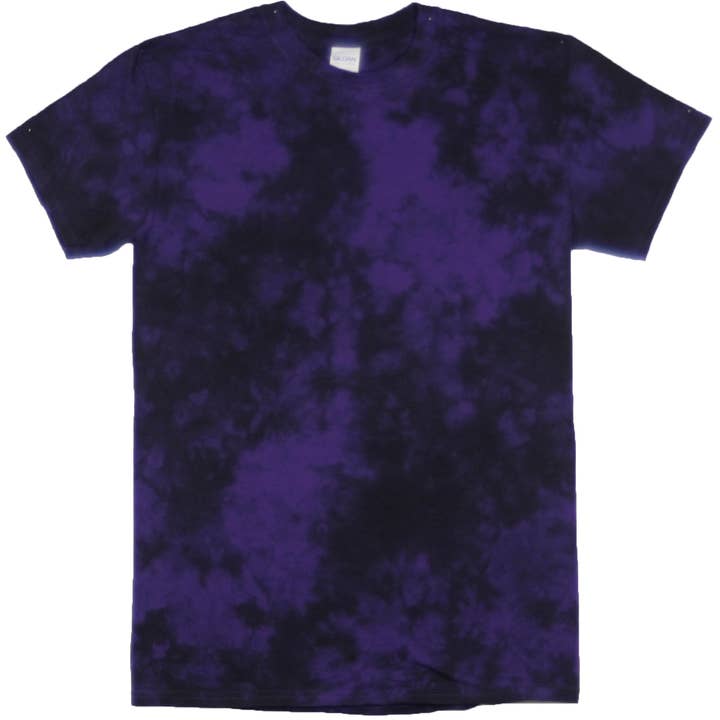 T-shirt Tie Dye Infusion noir/violet pour la vente par Kerr's Cotton