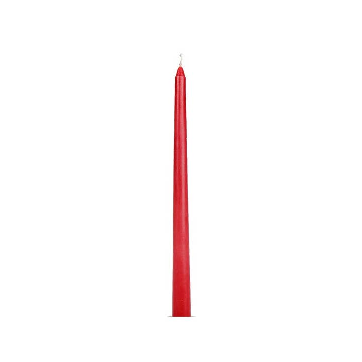 12" Unscented Tapers (Burgundy) (12/Display) - Set of 12 for wholesale by Maison Concepts Inc