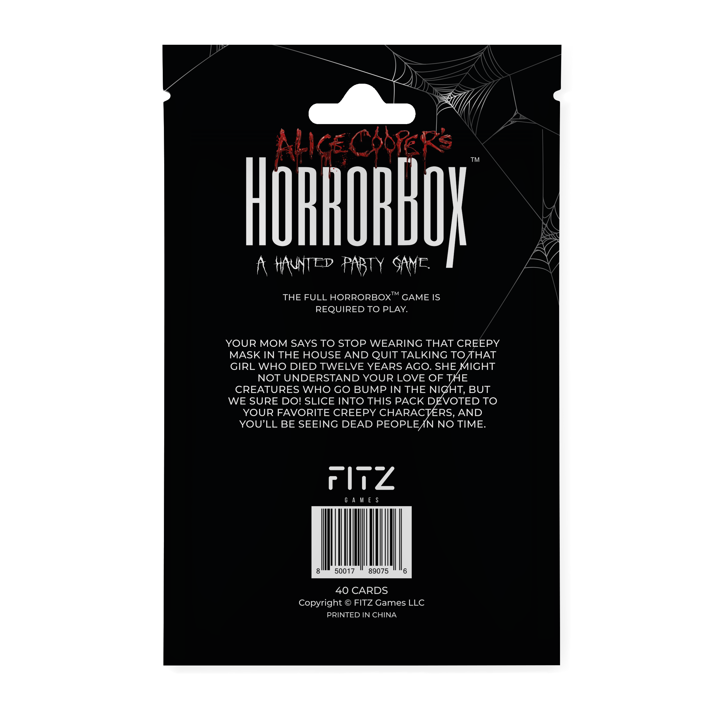 Fitz Games - Vente Jeux de cartes - HorrorBox™ d'Alice Cooper - Pack d'extension Personnages emblématiques6