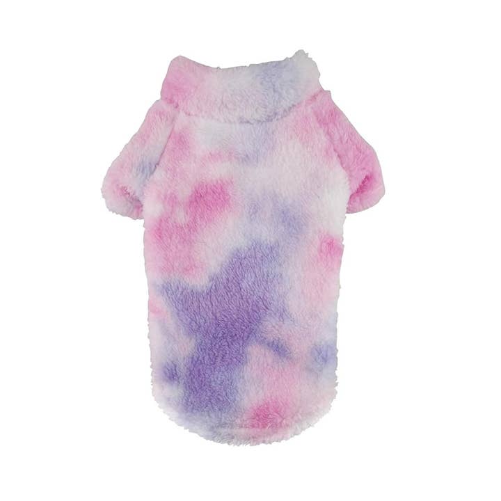 Doggie Design - Wholesale Pet Sweater - Dog - Soft Plush Pullover - Tie-Dye Pink & Purple