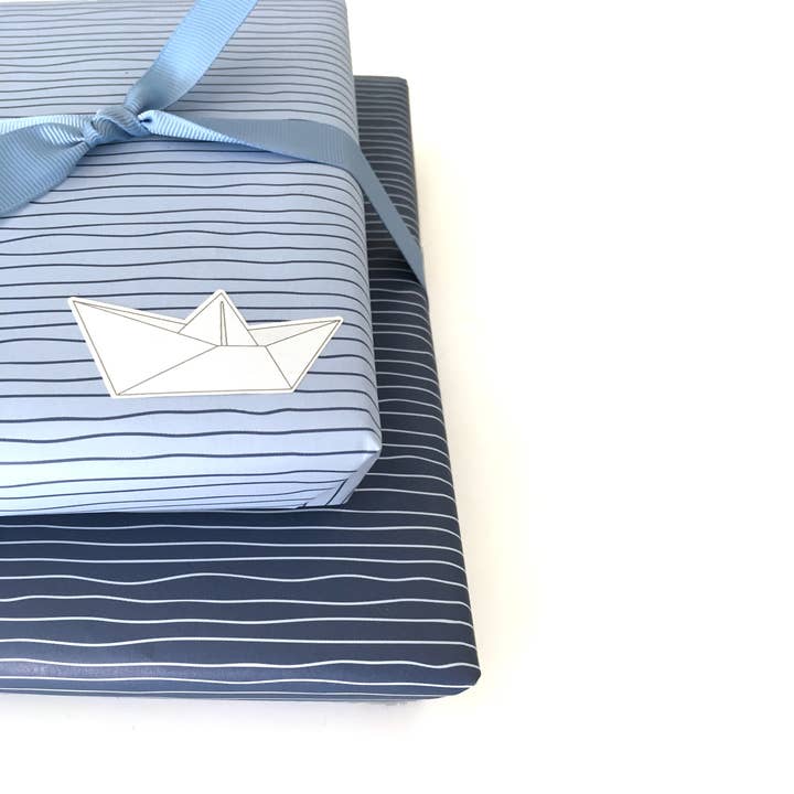 My Pretty Circus - Vendita all'ingrosso Carta da regalo in fogli - Carta da regalo blu acqua, carta doppia faccia riciclata4