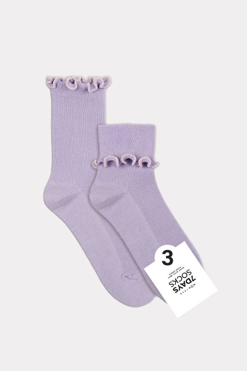 7DAYSSOCKS - Wholesale Sokken - Dames - Sokken met ronde franjes voor dames1