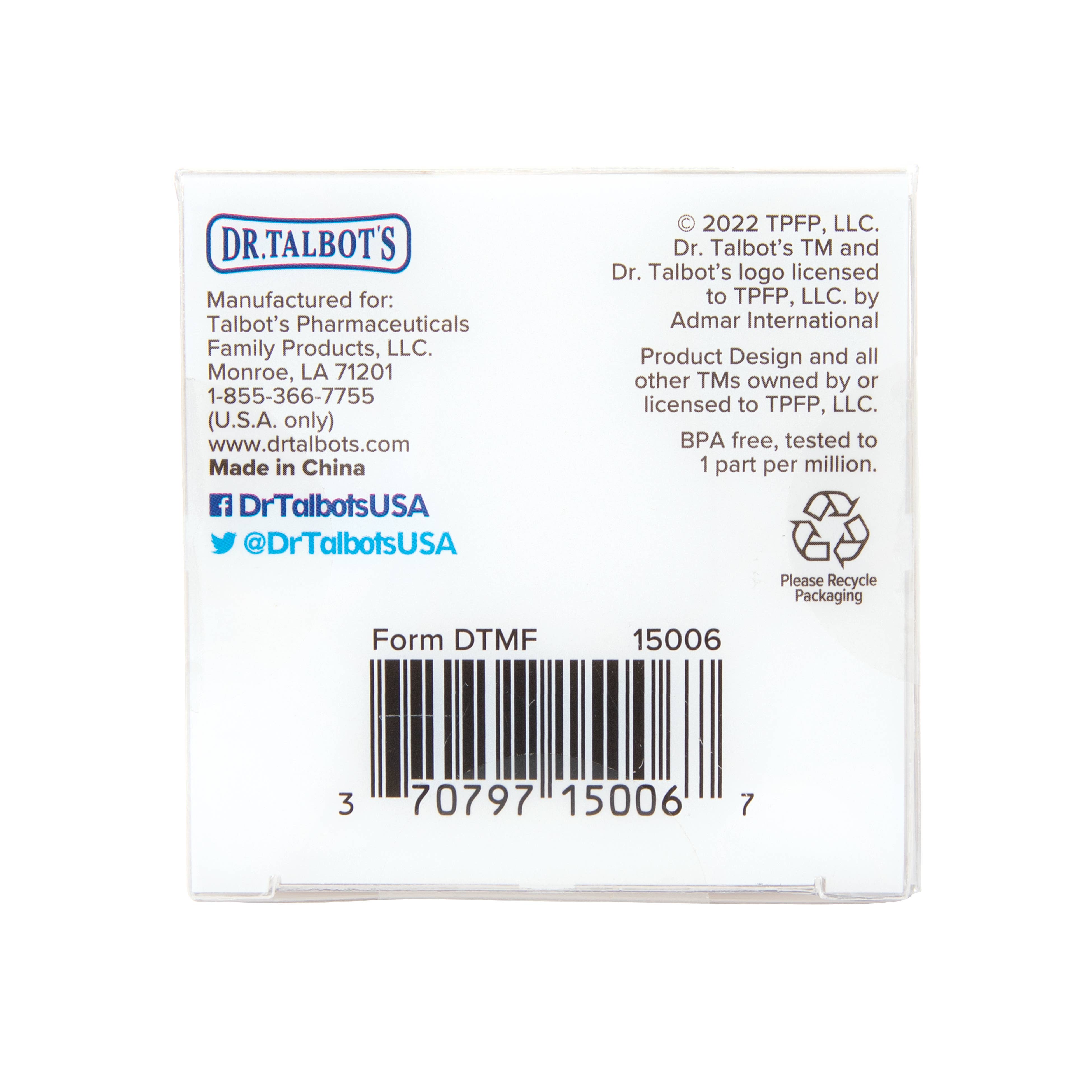 Dr. Talbot's - Wholesale Nasal Care - Clear Silicone Nasal Aspirator5