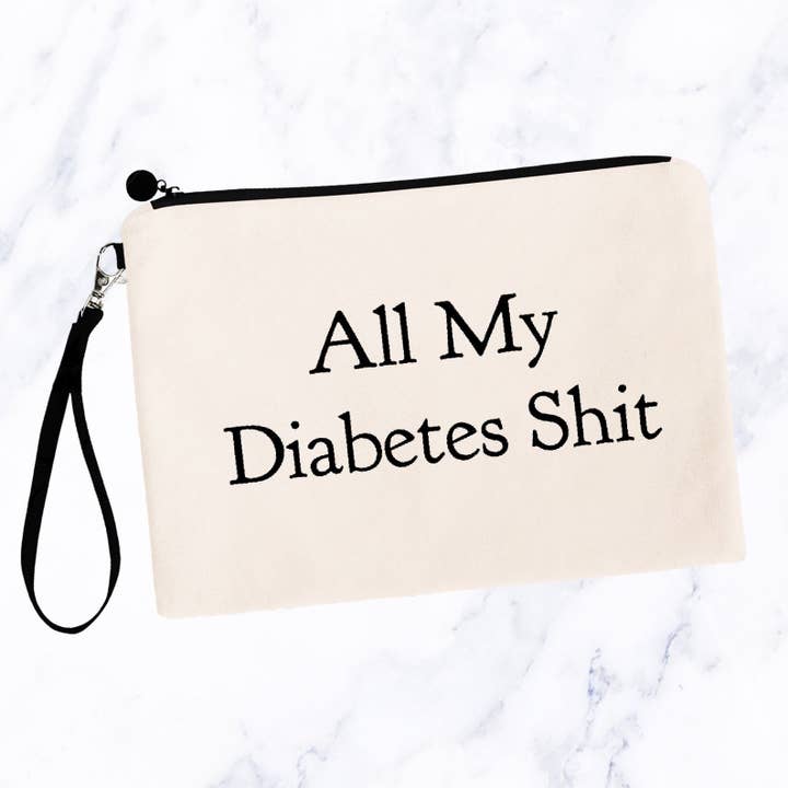 All My Diabetes Shit V3 Makeup Bags for wholesale by SheMugs