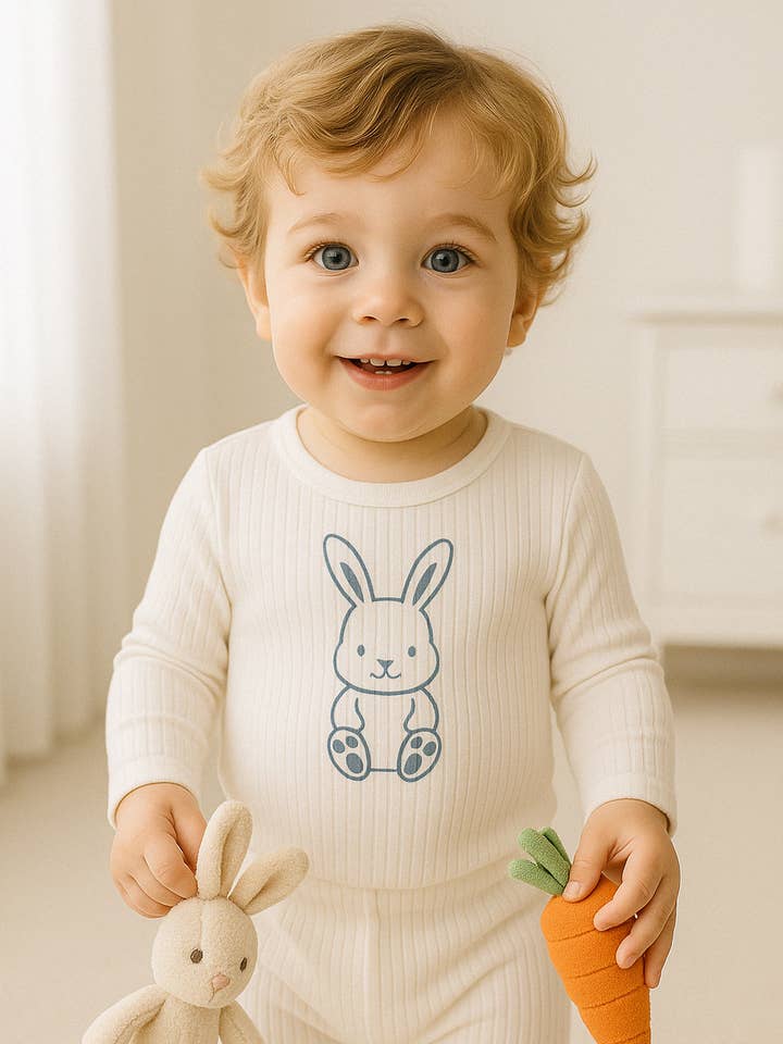 Baby Boys' Easter Outfit – Bunny Onesie & Leggings Set for wholesale by Himmelberg Baby