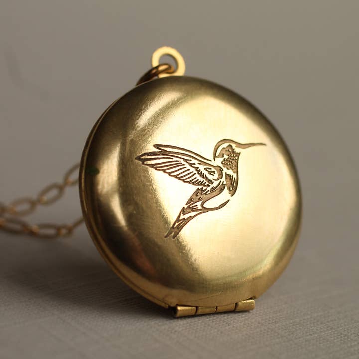 Silk Purse, Sow's Ear - Wholesale Locket Necklace - Engraved Gold Locket Necklace