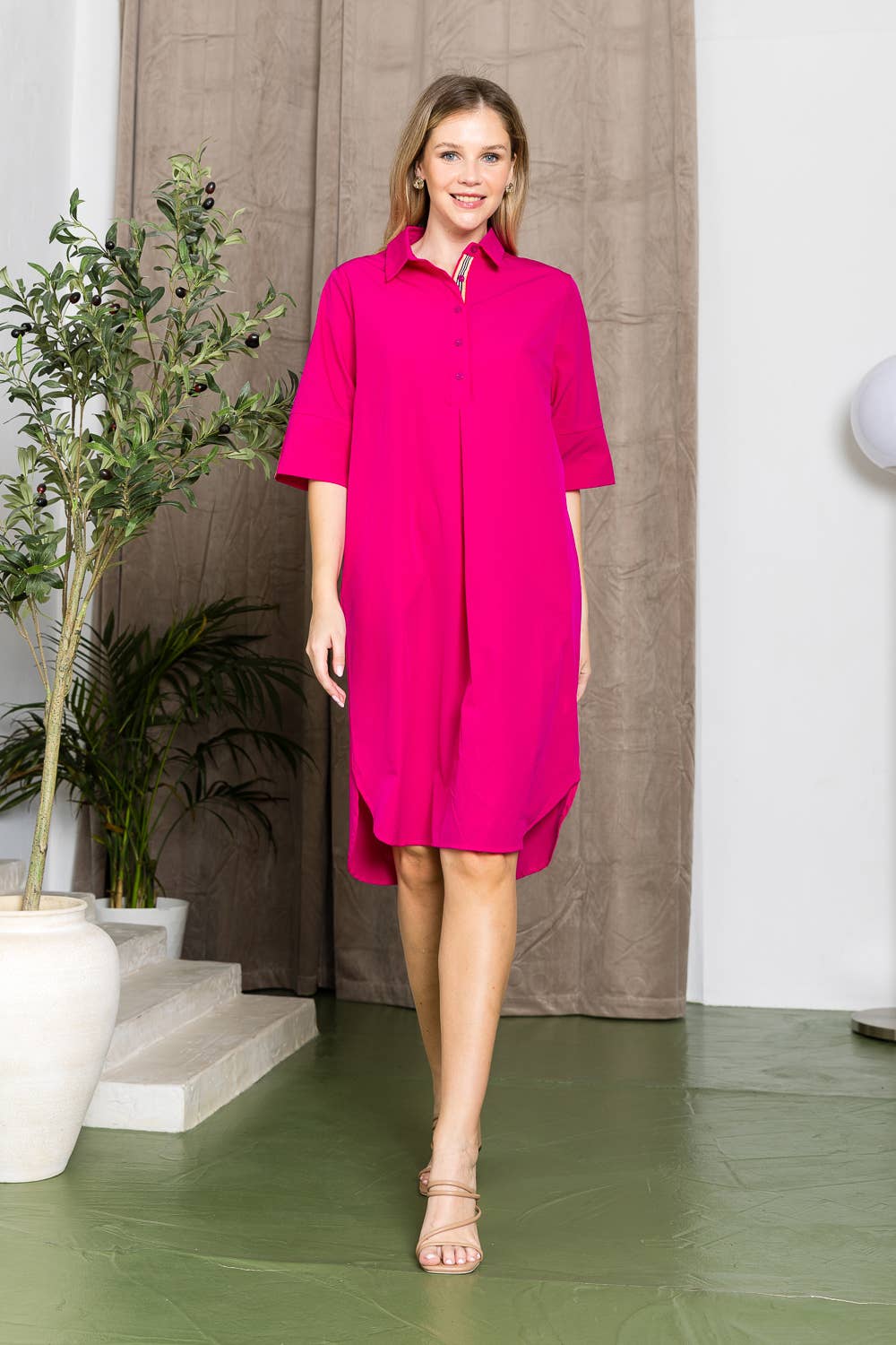 Joh Apparel - Wholesale Dress - Women's - Wendi Woven Tunic Dress29