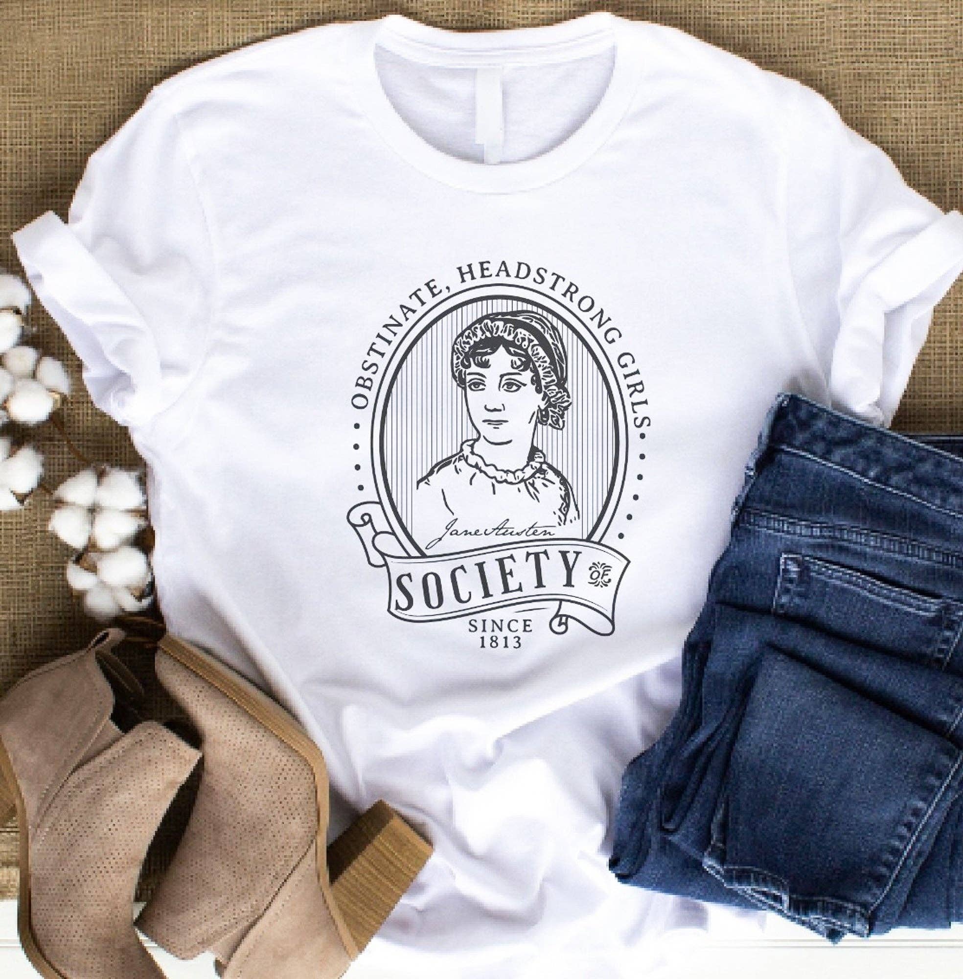 Peach Closet - Wholesale Screen Printed T-Shirt - Women's - Obstinate Headstrong Girls Society Since 1813 Tee