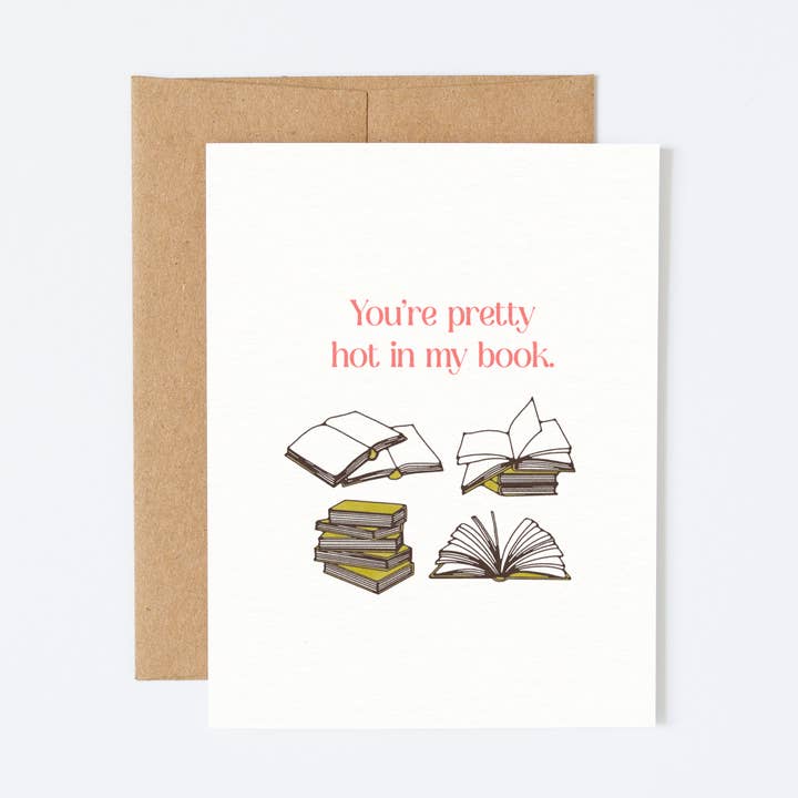 Book Greeting Card for wholesale by Brooke Finally