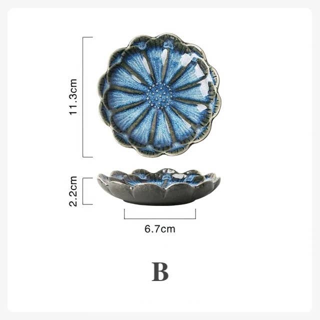Homerely (We Cover All Import Duties) – wholesale Decorative plate/dish/bowl – Ceramic Flower Shape Plate1