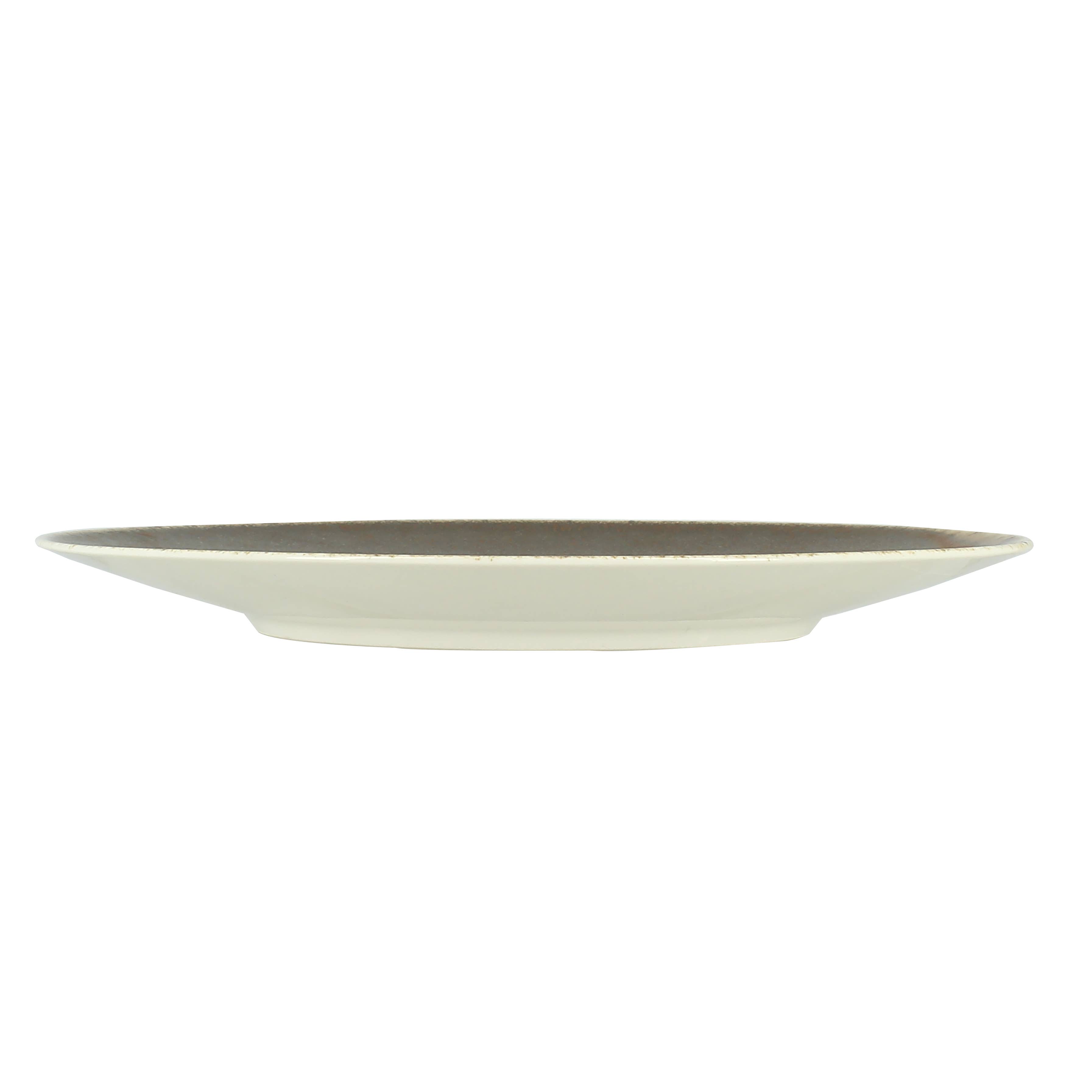 Ogo living - Wholesale Dinner Plate - Saturn flat plate 27cm in brown porcelain6