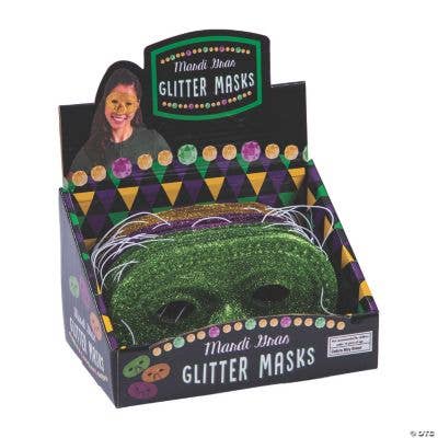 Fun Express - Wholesale Verkleedkleren - Volwassene - Mg glittermaskers (PC/UPC, 36 stk/dB)
