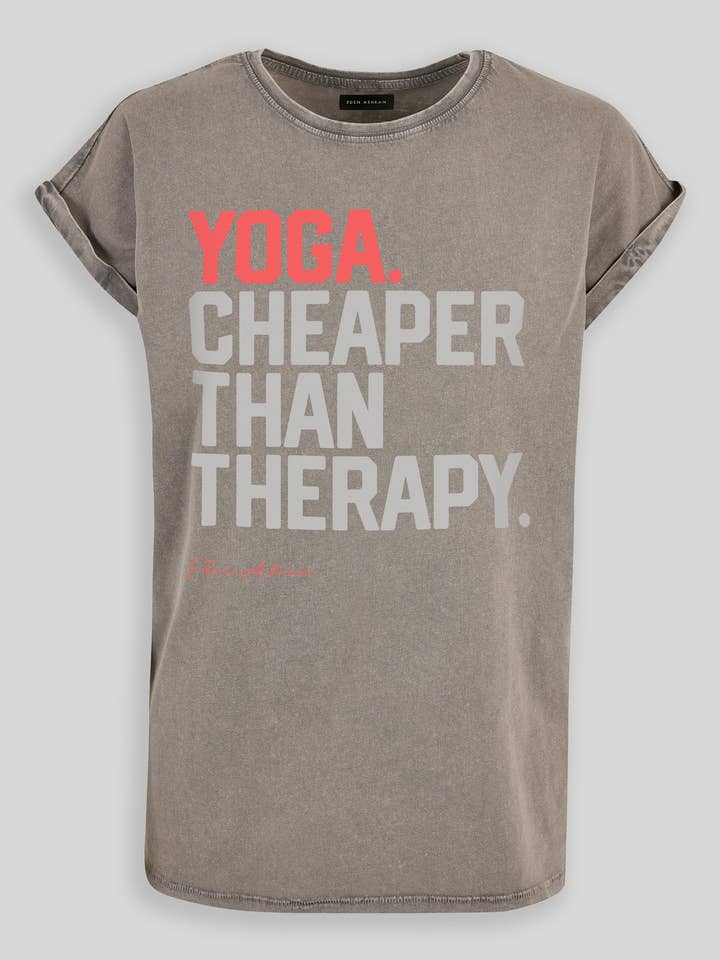 YOGA. Moins cher que la thérapie T-shirt boyfriend premium décontracté pour la vente par Eden Ashram