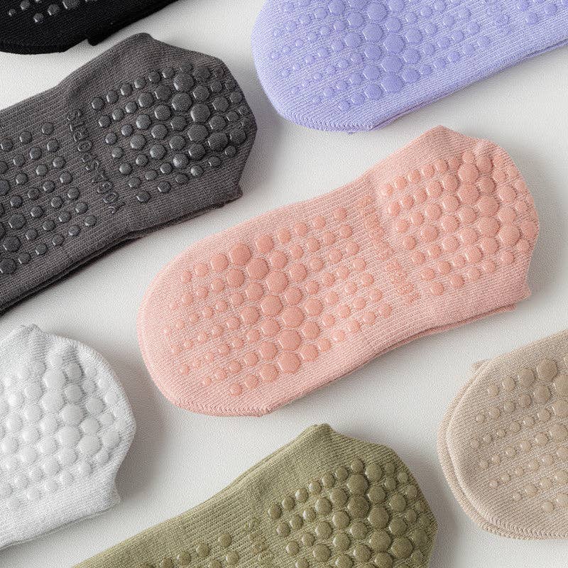 VividLux – Engroshandel Strømper - Dame – Ensfarvede yoga-gribesokker12