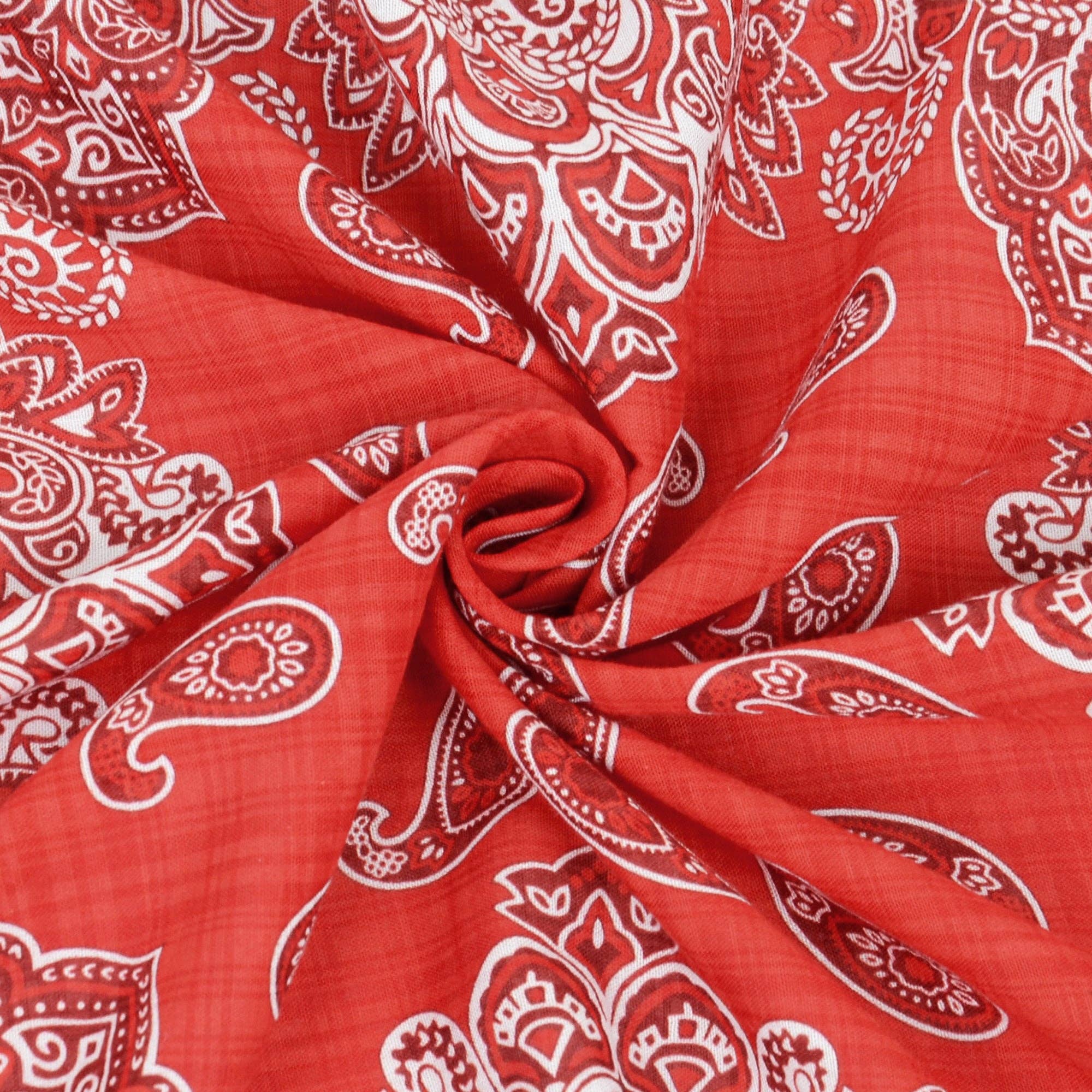 AK Brand – wholesale Bandana – Women's – Cotton Paisley Print Bandana Scarf Square Neck Head Wrap - 26