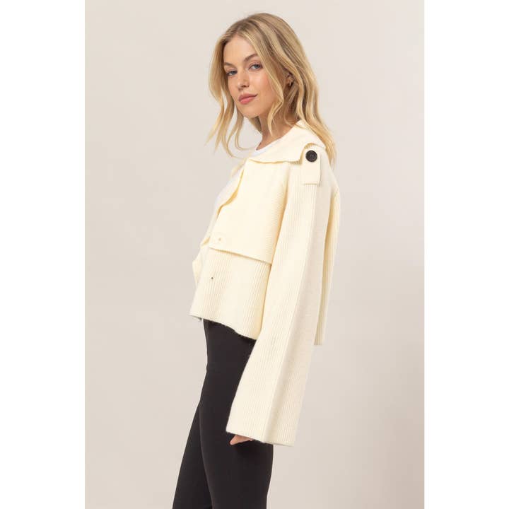 HYFVE - Wholesale Jacket - Women's - Double Breast Sweater Trench Jacket15