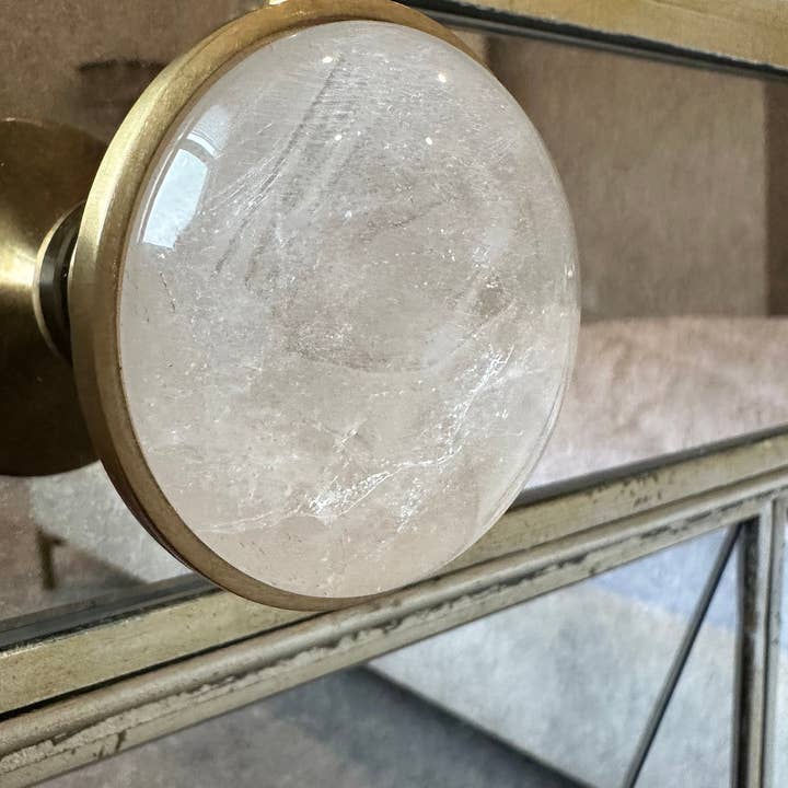 Stephen D. Evans - Vendita all'ingrosso Manopola/pomello - Pomolo di cristallo di lusso in ottone per porta e cassetto7