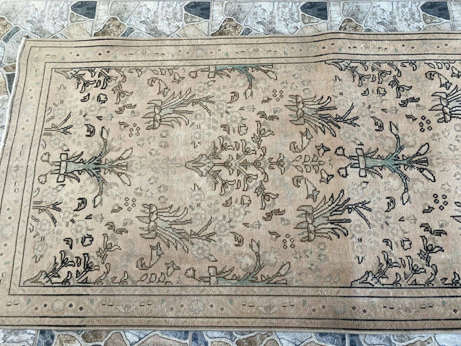 Oushak Rugs - Wholesale Runner Rug - Vintage Rug, Wool Oushak Runner Carpet Handmade 3.3x12.5 ft4