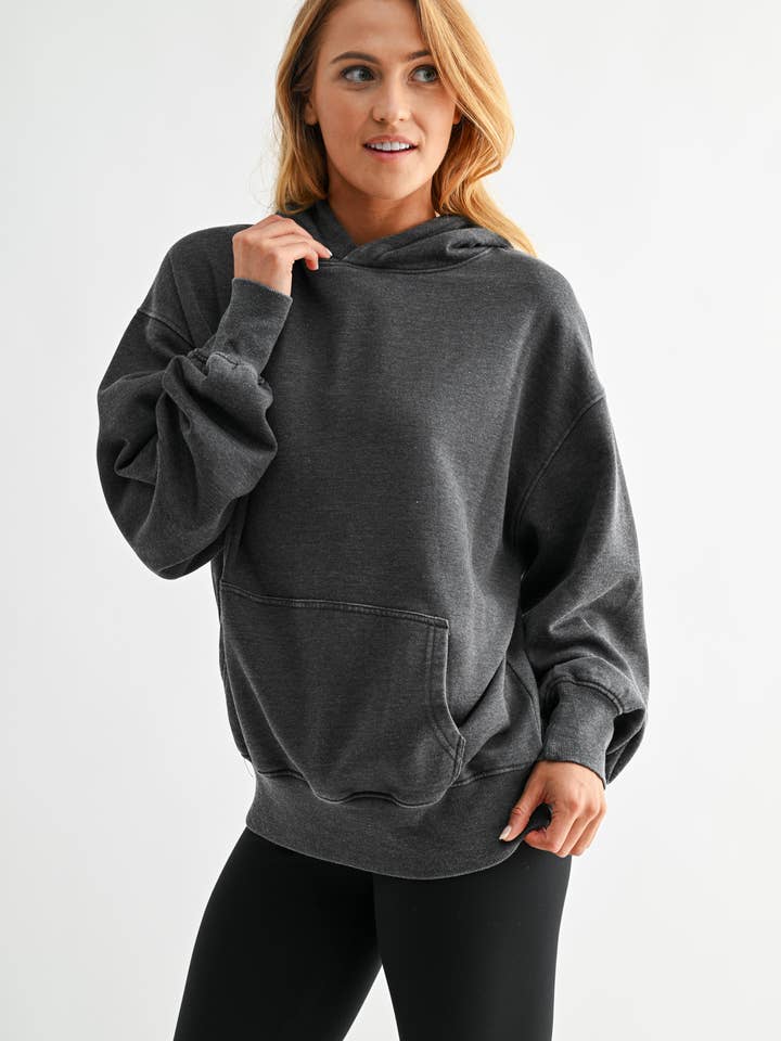Mono B - Wholesale Hoodie - Women's - Burnout Bliss Fleece Hoodie6