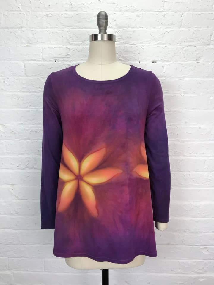 Tunica a maniche lunghe Anna in Firefly Floral per la vendita all'ingrosso da parte di Cloud Candy Clothing