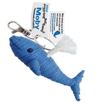 Moby the Whale String Doll Keychain