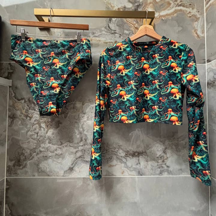 Bright Octopus Swimwear for wholesale by Sopow Art