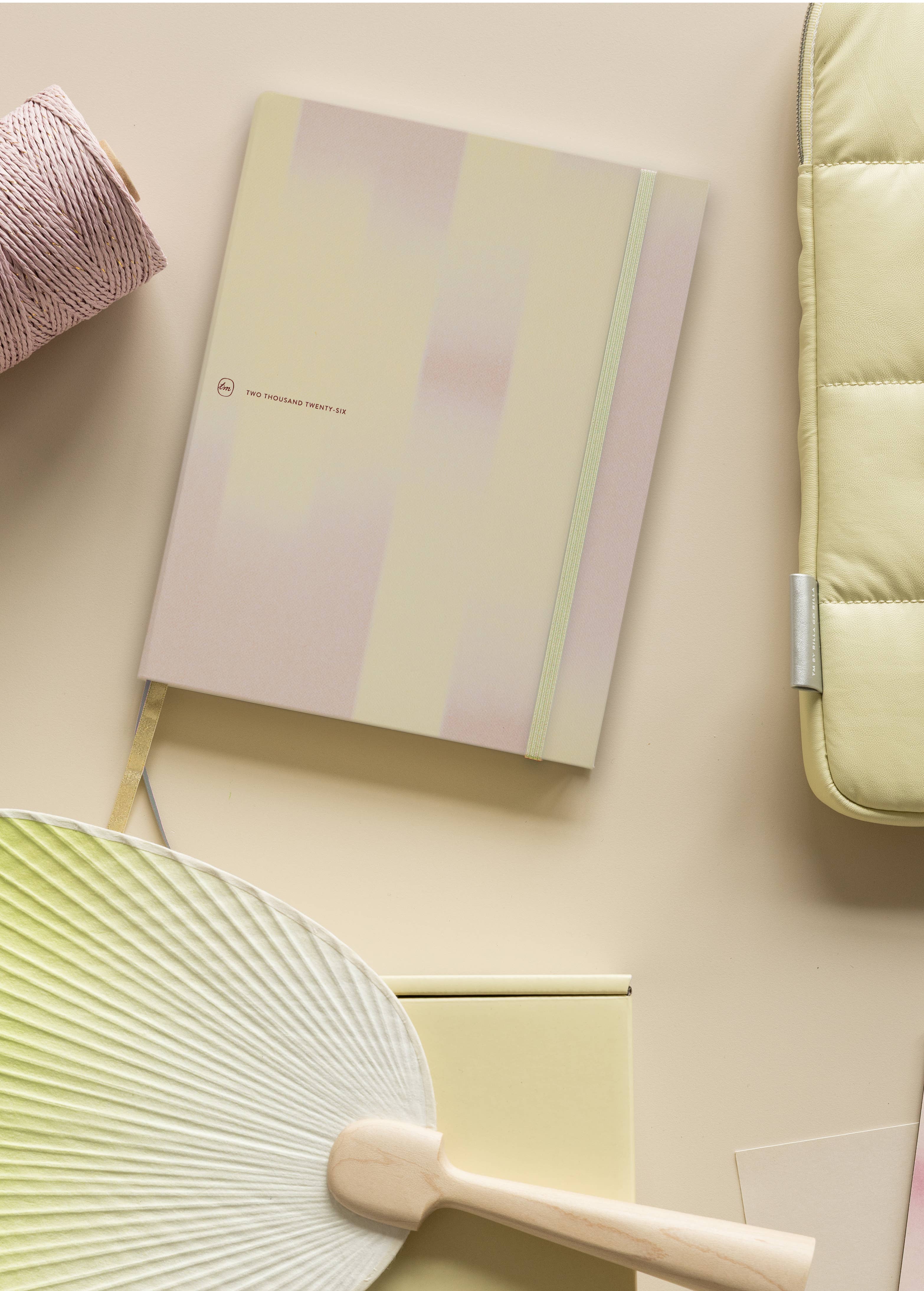 Tinne Mia - Vente Journal intime - Agenda B5 2026 • 12 mois • blush citron - Crédit Mixte FSC1